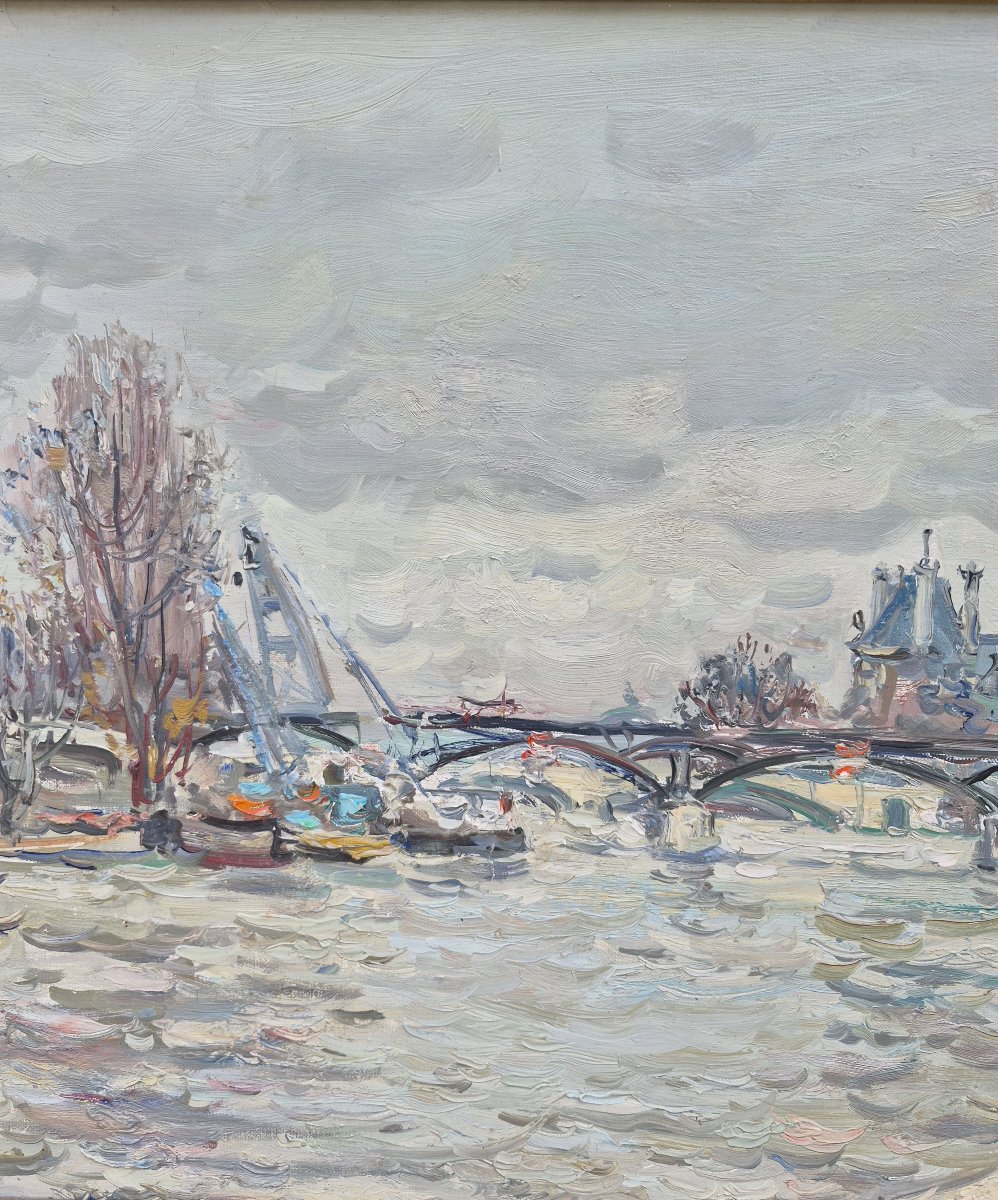 Jean Rigaud (1912-1999) - Paris - le pont des arts - 1984-photo-4