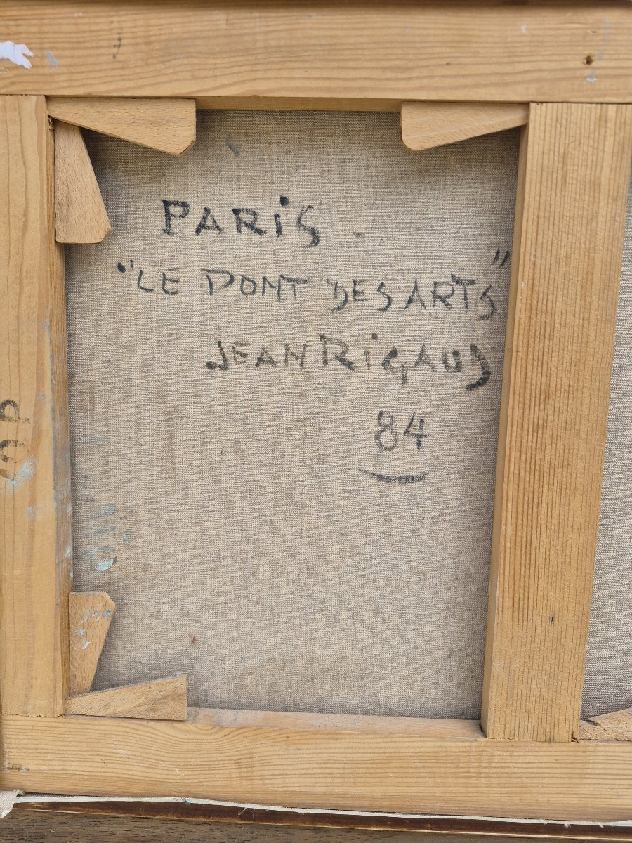 Jean Rigaud (1912-1999) - Paris - le pont des arts - 1984-photo-2