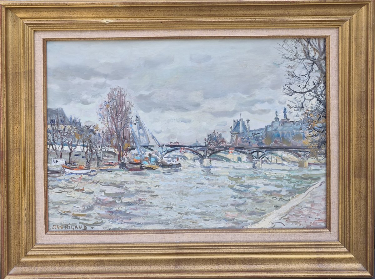 Jean Rigaud (1912-1999) - Paris - le pont des arts - 1984