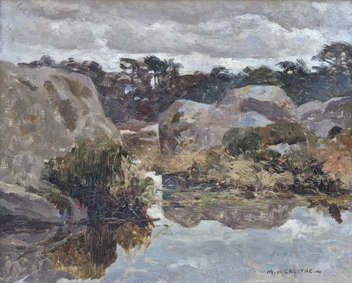 Marco De Gastyne (1889–1992), Landscape With Rocks, Prix De Rome 1911-photo-2