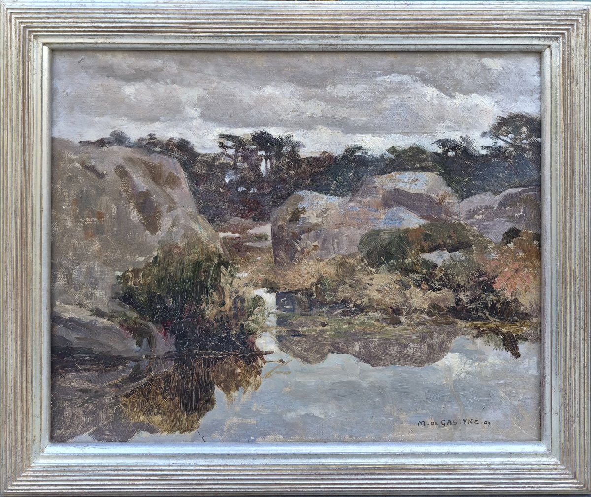Marco De Gastyne (1889–1992), Landscape With Rocks, Prix De Rome 1911