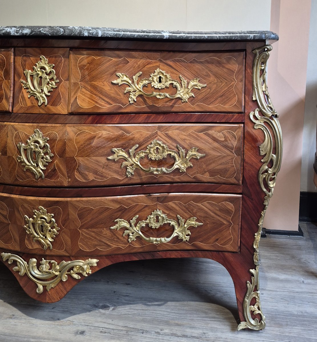 Louis XV-era Chest Of Drawers Known As The "tombeau"-photo-3