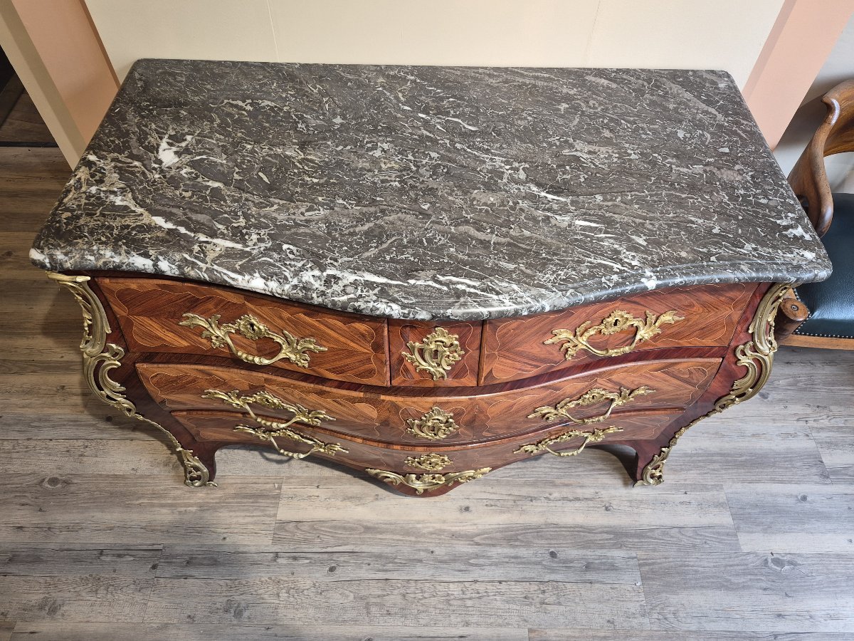 Louis XV-era Chest Of Drawers Known As The "tombeau"-photo-3