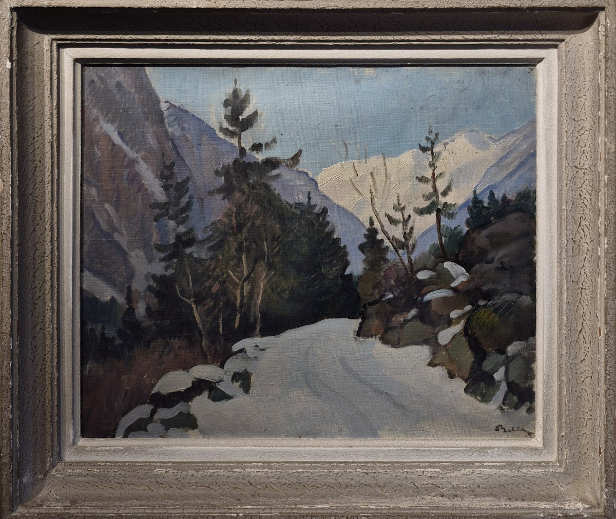 Marcel Belle (1871-1948), montagne enneigé