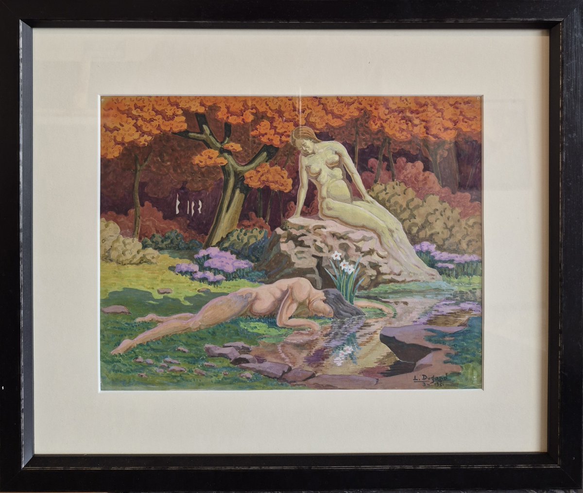 Léon Dugand (1878–1974), Echo And Narcissus, 1951-photo-2