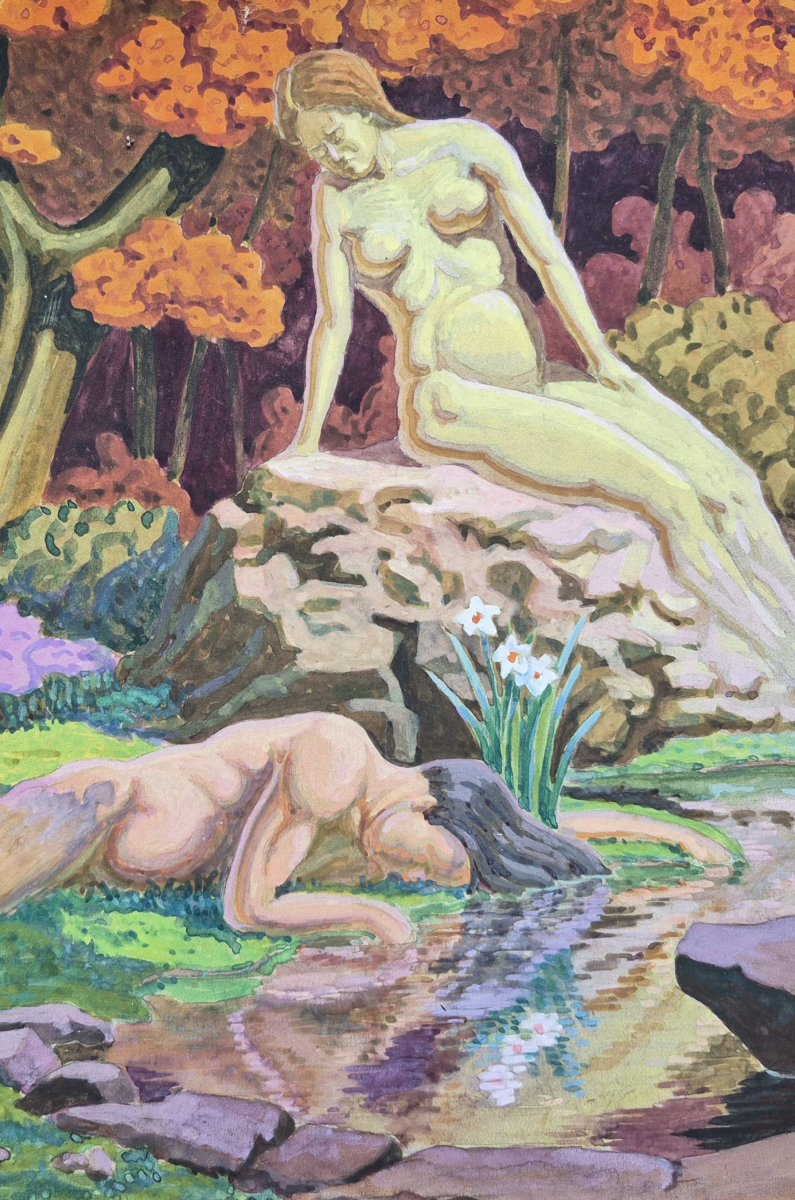 Léon Dugand (1878–1974), Echo And Narcissus, 1951-photo-4