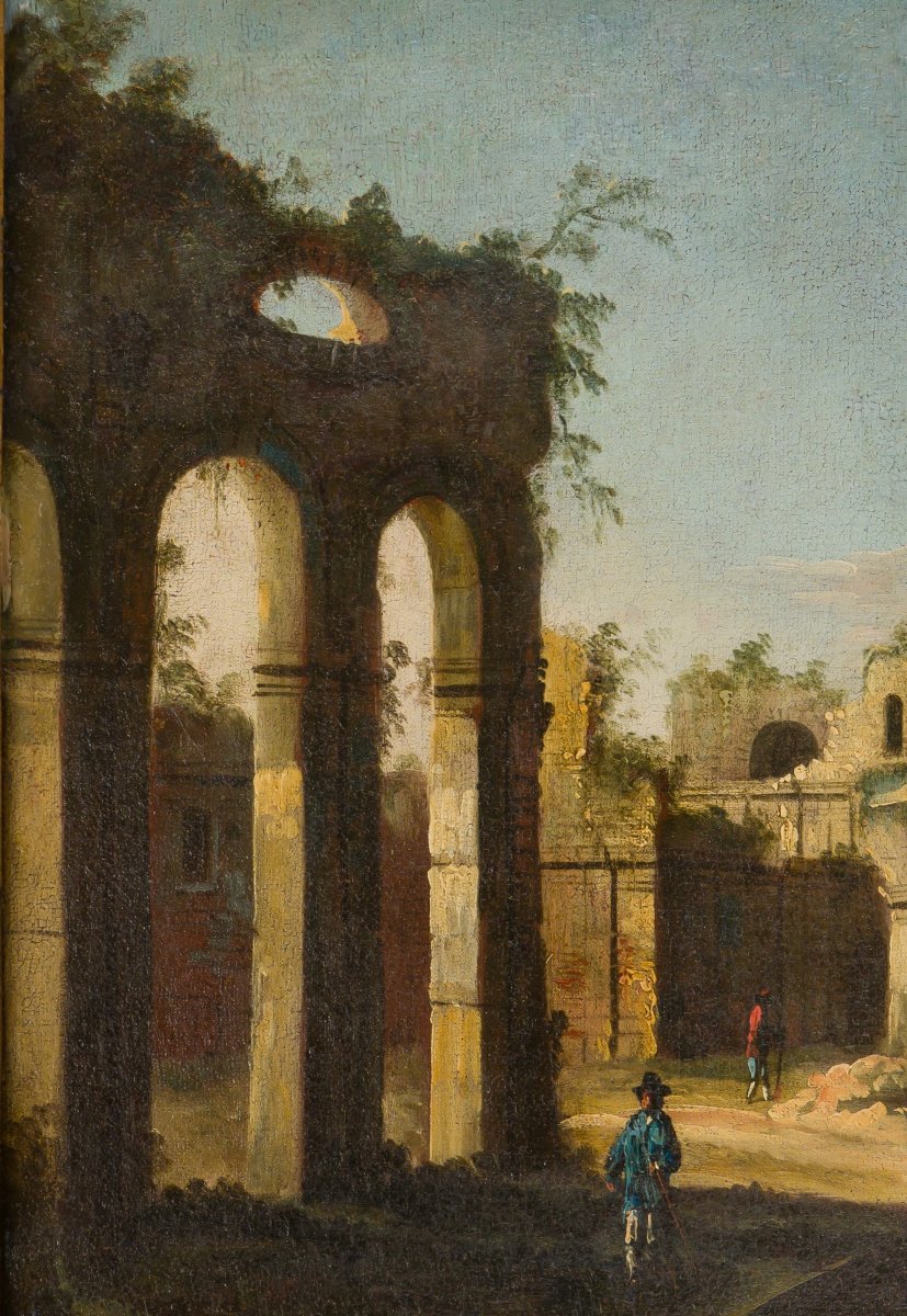 Apollonio Domenichini, Ex-maÎtre Des Vues De La Fondation Langmatt , Caprice Architecturale-photo-4