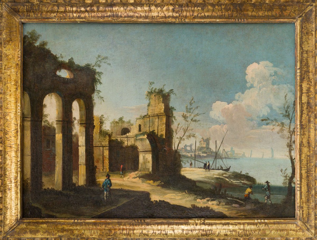 Apollonio Domenichini, Ex-maÎtre Des Vues De La Fondation Langmatt , Caprice Architecturale