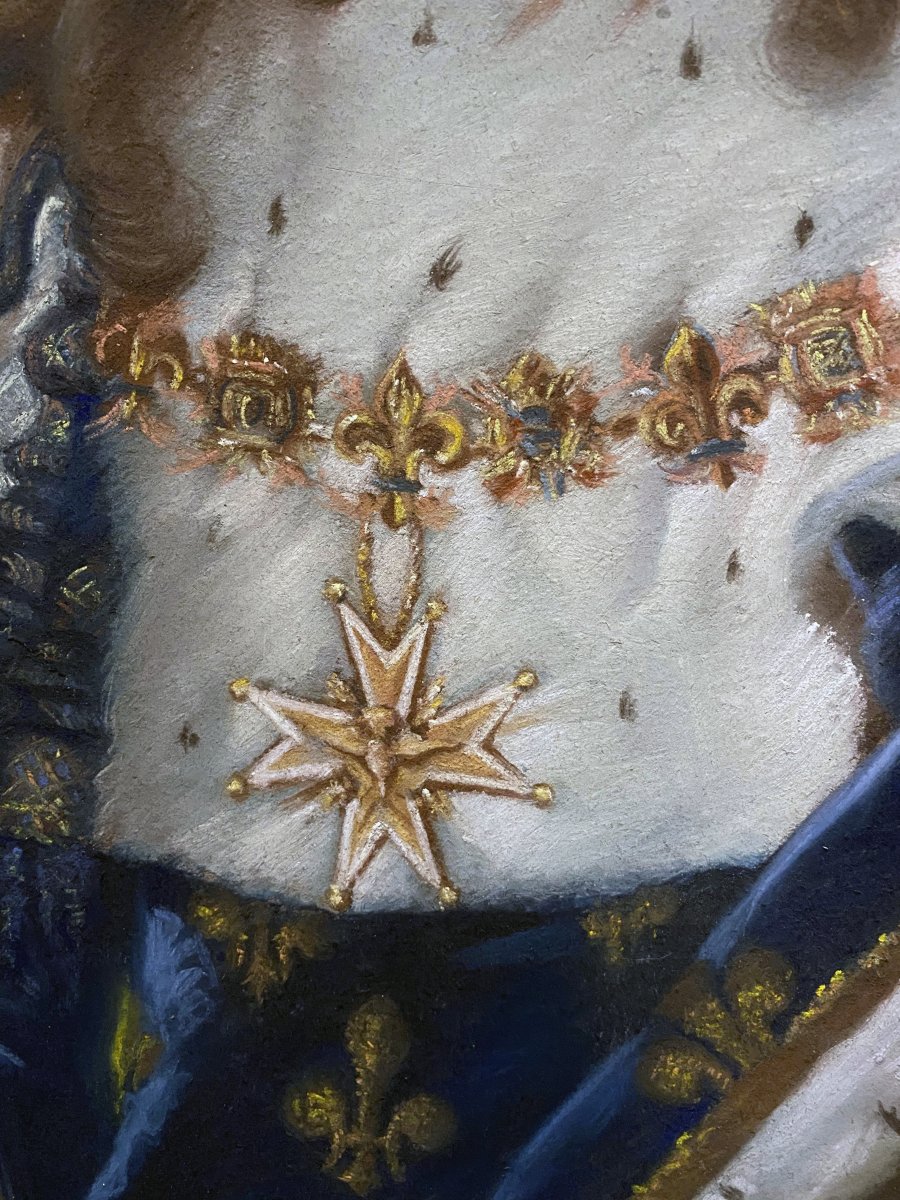 Portrait Du Roi Louis XV Enfant d'Après Hyacinthe Rigaud (1659-1743)-photo-4