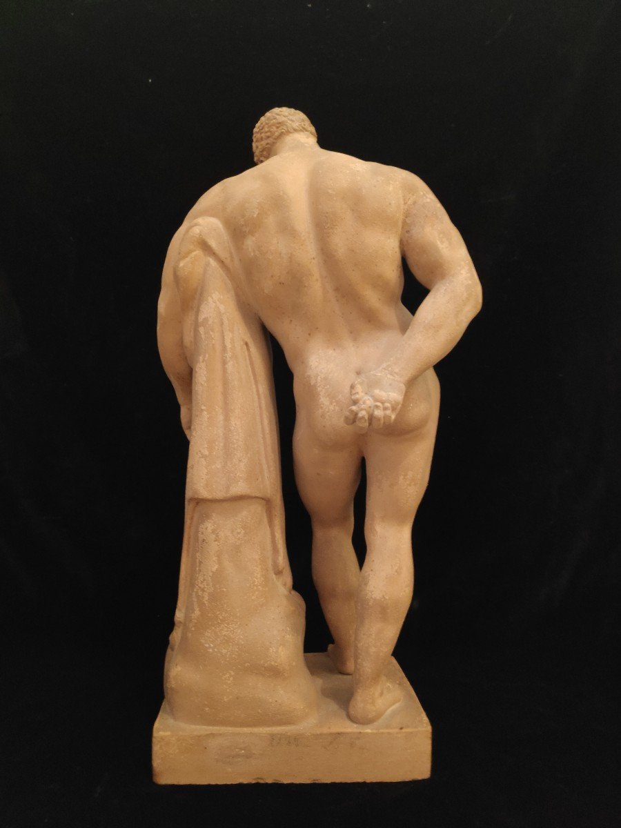 Hercules Farnese From The XIXth Century, Grand Tour Italy, Terracotta-photo-1