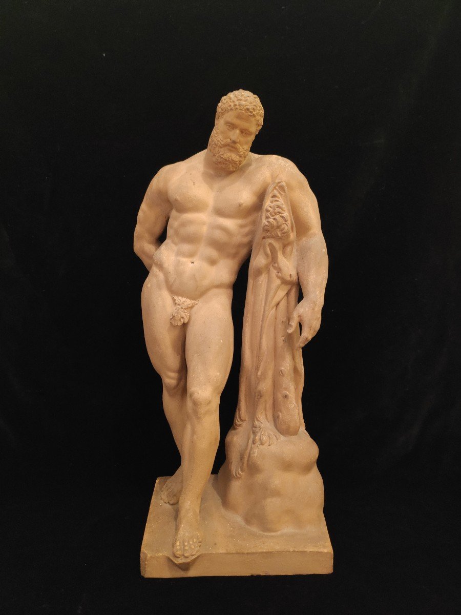 Hercules Farnese From The XIXth Century, Grand Tour Italy, Terracotta