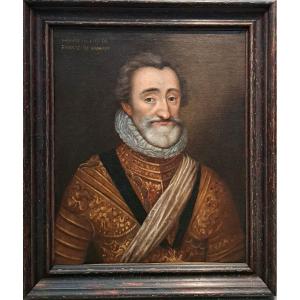 Ecole Française Du XVIIème Siècle, Entourage De Frans Pourbus (1569-1622), Portrait Henri IV