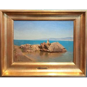 Georges Ricard-cordingley (1873- 1939), Edge Of Lake Geneva, Oil