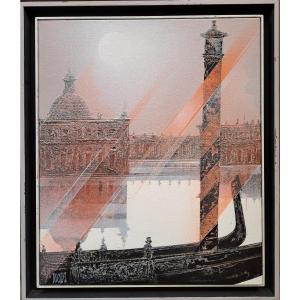 Jean Pierre Bocquel (born In 1944), View Of Venice With Gondola