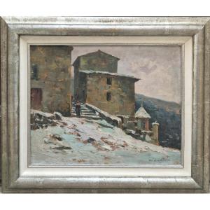 Paul Emile Lecomte (1877-1950), Paysage de neige