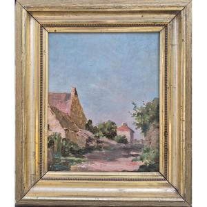 Lucie Lemonnier (1865–1950) (attributed To), View Of A Village