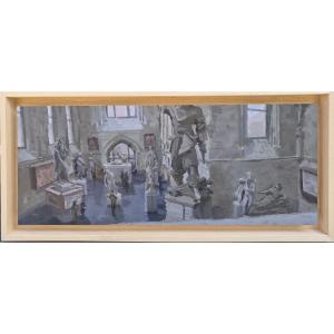 Sami Toualit (20th), Interior View Of The David Museum In Angers 5