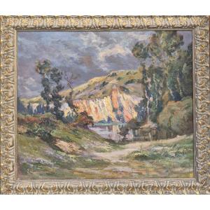 Emile Chaumont (1877-1927), paysage de Dordogne ou Périgord?