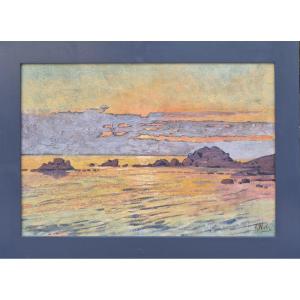 Prosper Henri Wirth (1869-1947), bord de mer symboliste
