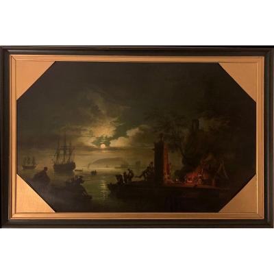 Claude-joseph Vernet (1714-1789), Suiveur De - La Nuit