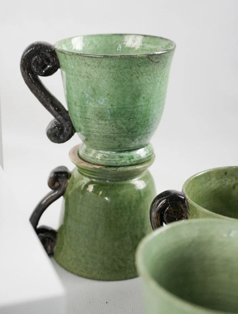 Service à thé Dieulefit style Art Déco années 50-photo-3