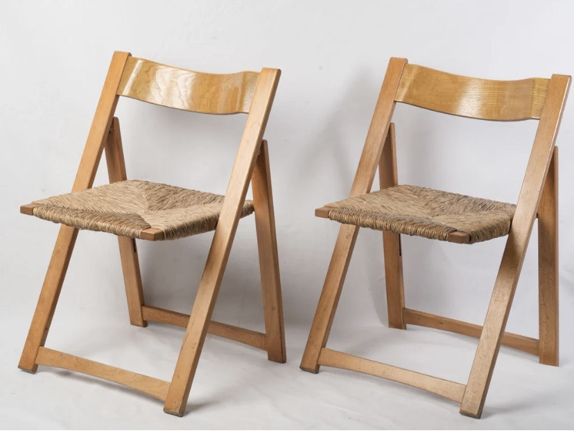 Ensemble de 4 chaises pliantes Aldo Jacober 1960-photo-3