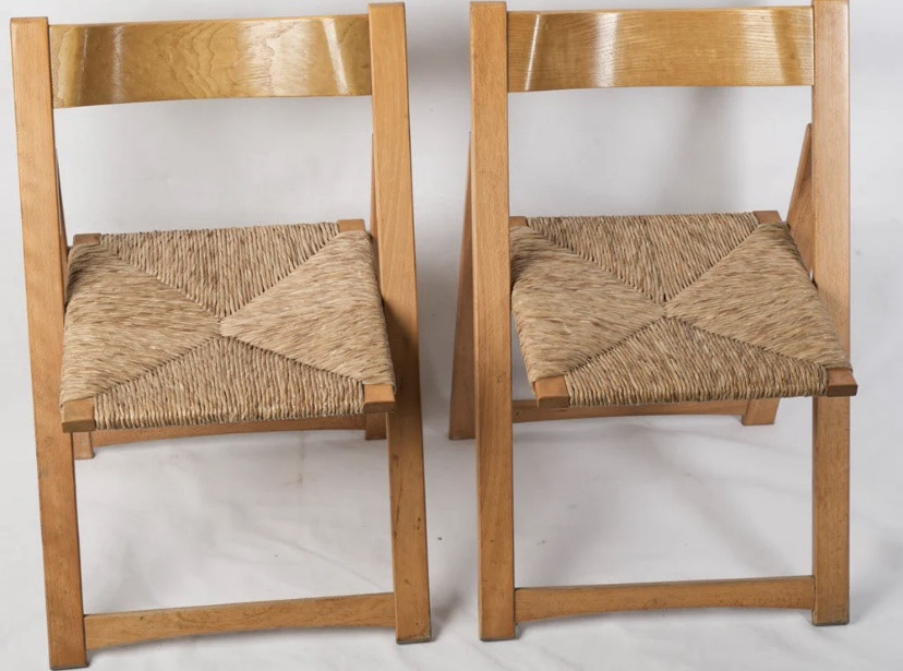 Ensemble de 4 chaises pliantes Aldo Jacober 1960-photo-1