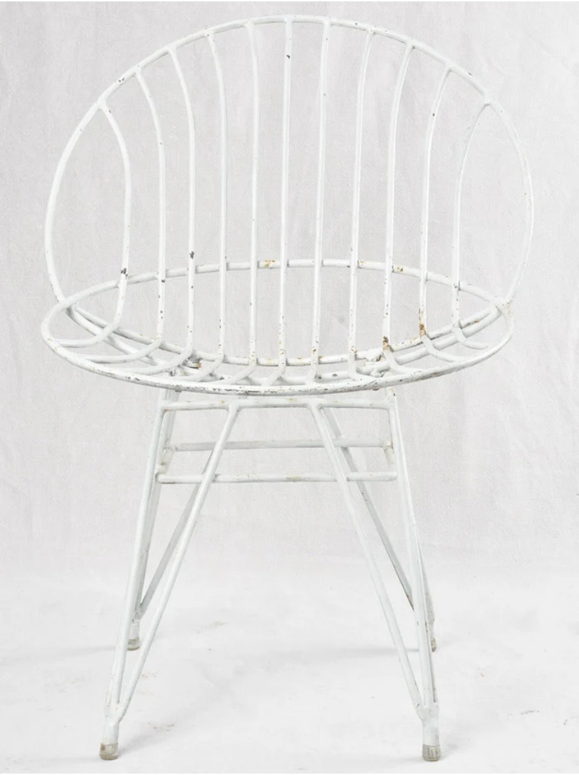 Chaise en fer années 60-photo-3