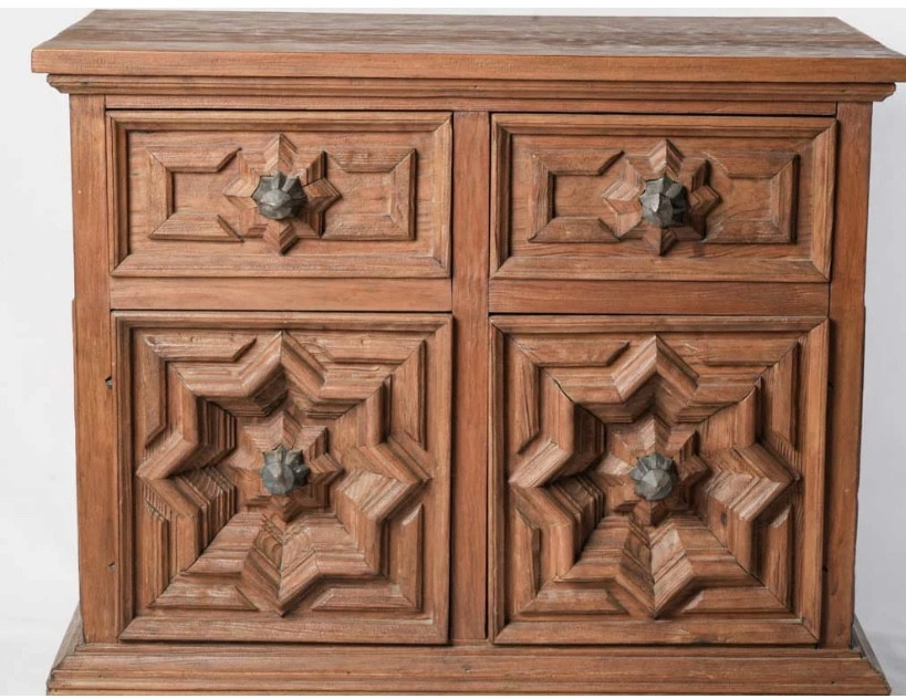 Buffet en bois peint années 40’s-photo-2