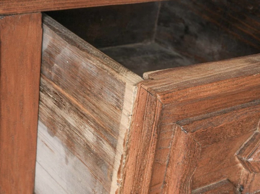 Buffet en bois peint années 40’s-photo-3