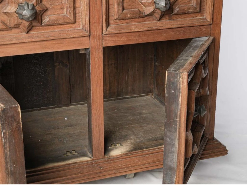 Buffet en bois peint années 40’s-photo-8