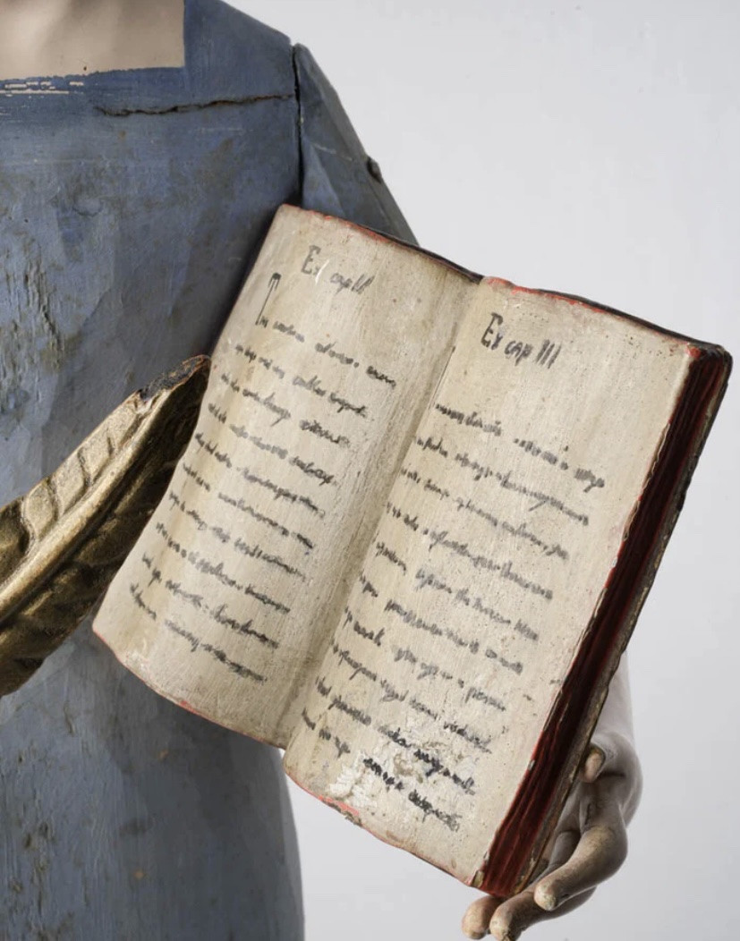 Sculpture polychrome en bois sculpté XVII siècle -photo-6