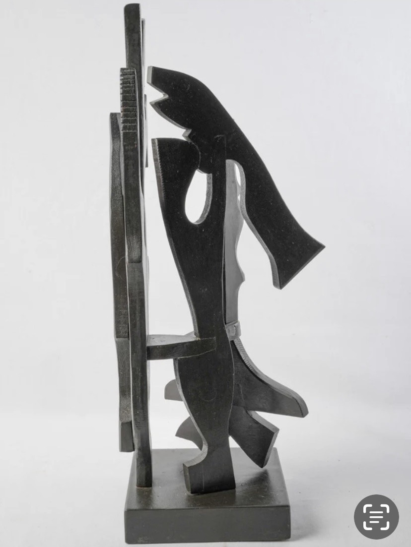 Sculpture en bois teinté des années 60’s-photo-2