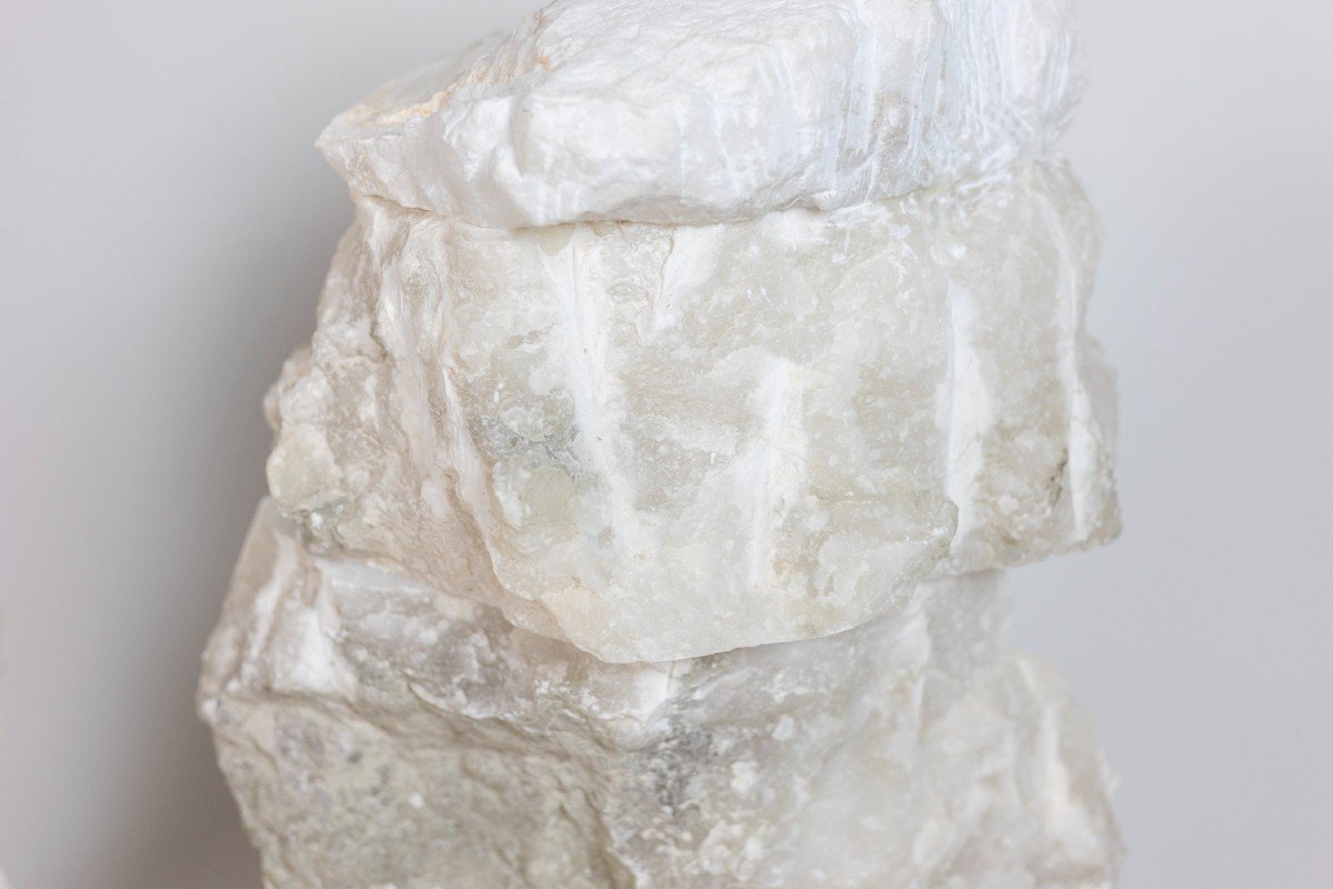 Pair Of Lamps In Alabaster, Contemporary Work, Ls54051756b-photo-5