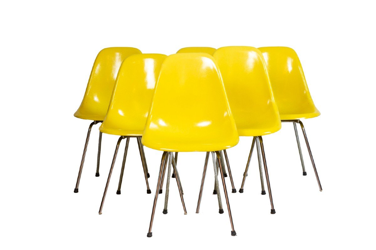 Eames For Herman Miller, Series Of Six Chairs, 1960s