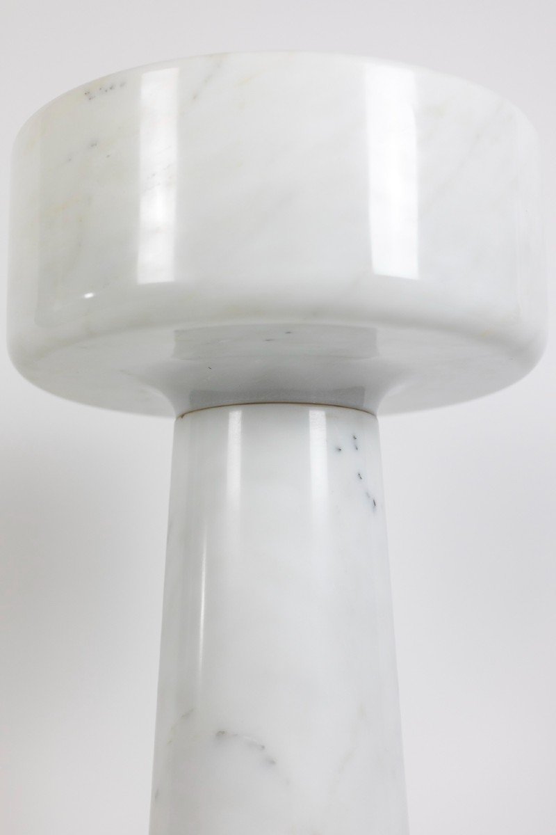 Angelo Mangiarotti Pour Skipper, Planter In Marble, 1970s, Ls54121404d-photo-6