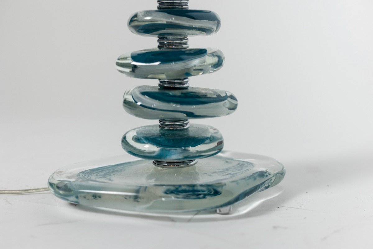 Pair Of Lamps In Glass Of Murano, Contemporary Work, Ls5485734d-photo-2