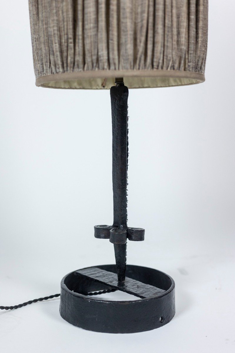 Jean Touret, Lamp In Iron Wrought, 1950s, Ls5538104d-photo-4