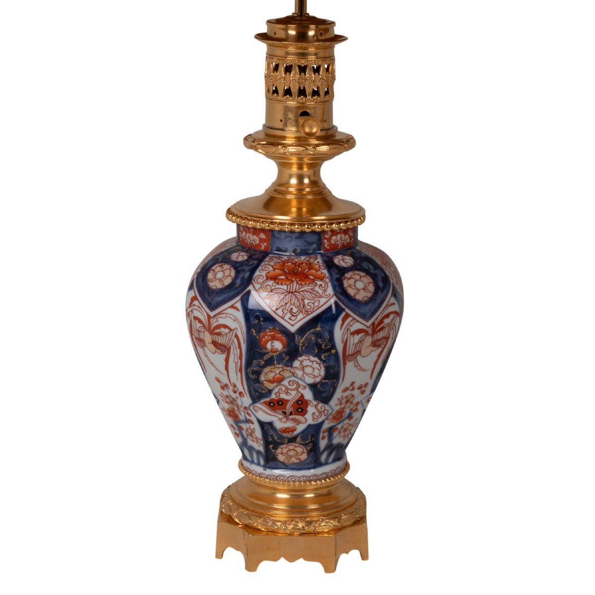 Pair Of Lamps In Imari Porcelain And Bronze, Circa 1880, Ls53631044-photo-2