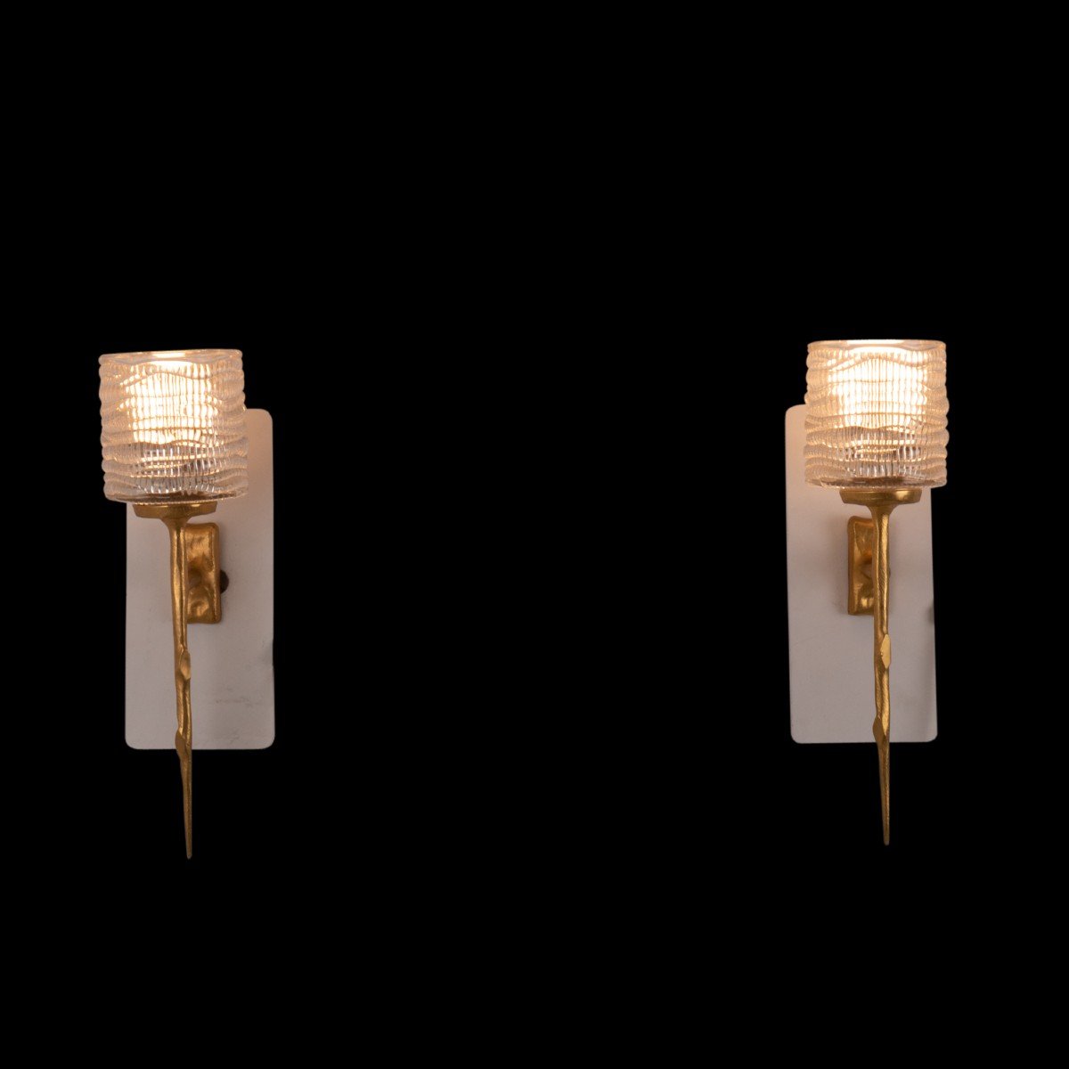 Félix Agostini, Pair Of Wall Sconces, 20th Century, Ls54361109d-photo-7