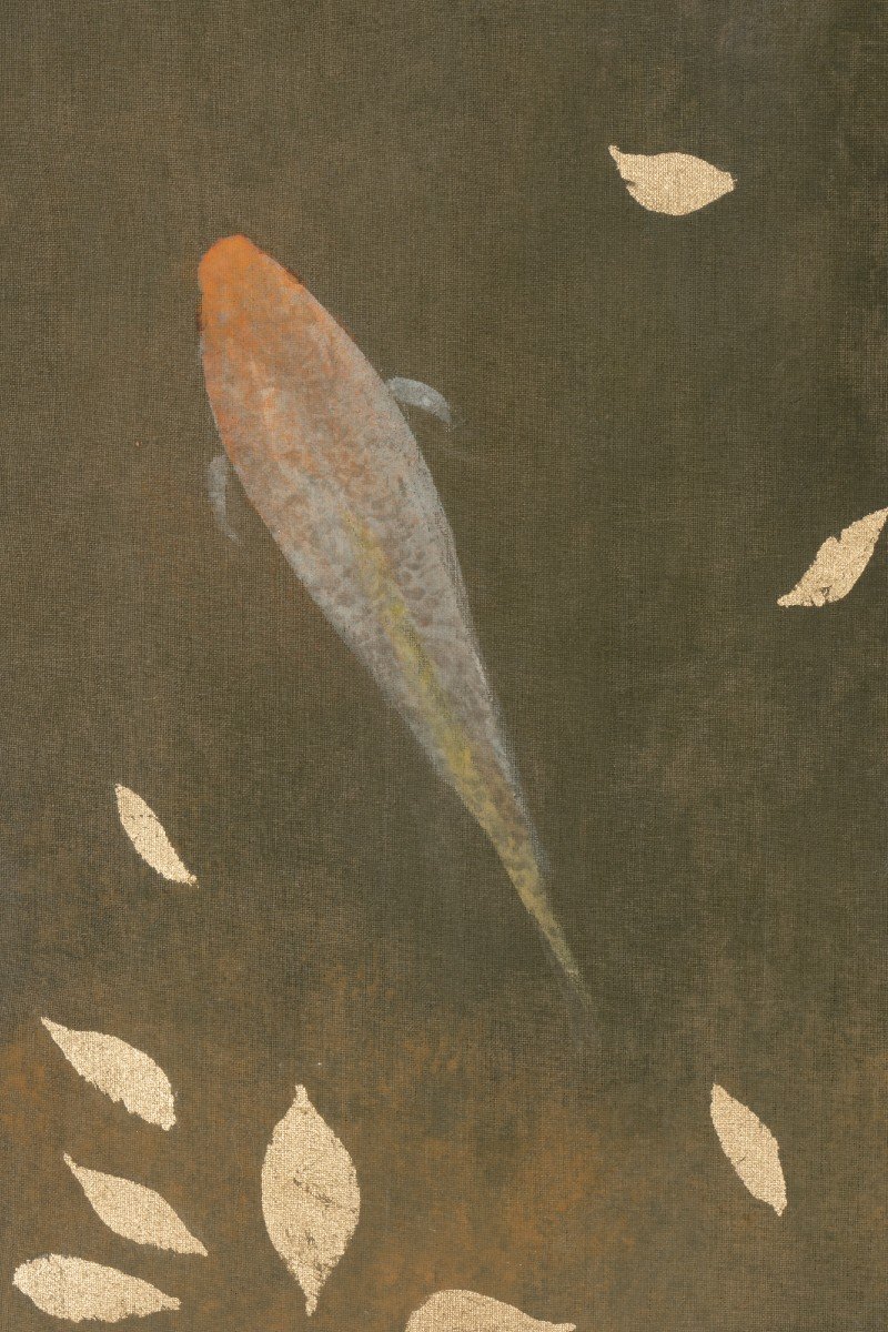 Painted Canvas, Koi Carp, Contemporary Work, Ls5648675c-photo-6