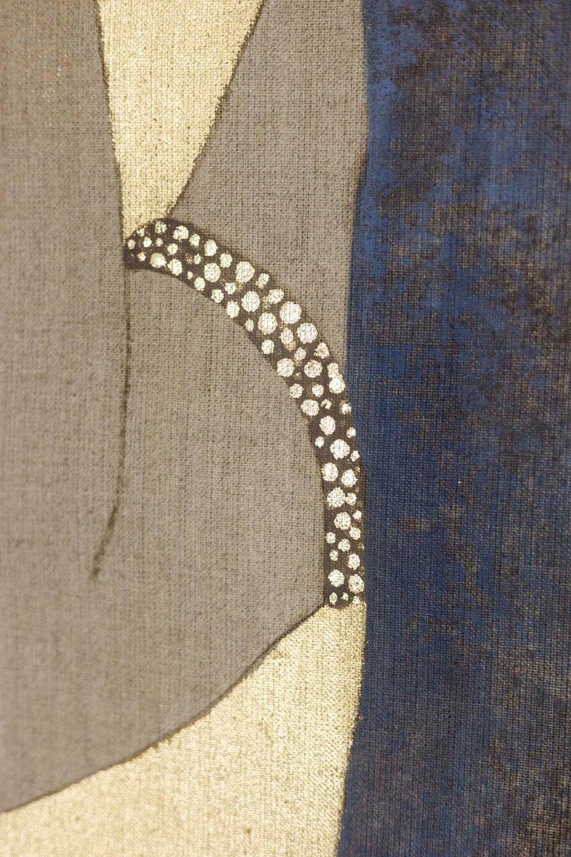 Toile Peinte Représentant Une élégante, Travail Contemporain, LS56361084C-photo-3