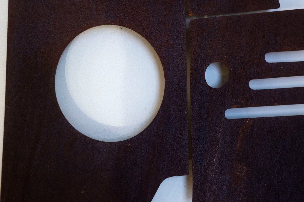 Decorative Panel Entitled “sacha” In Corten Metal, Contemporary Work, Ls57693367f-photo-3