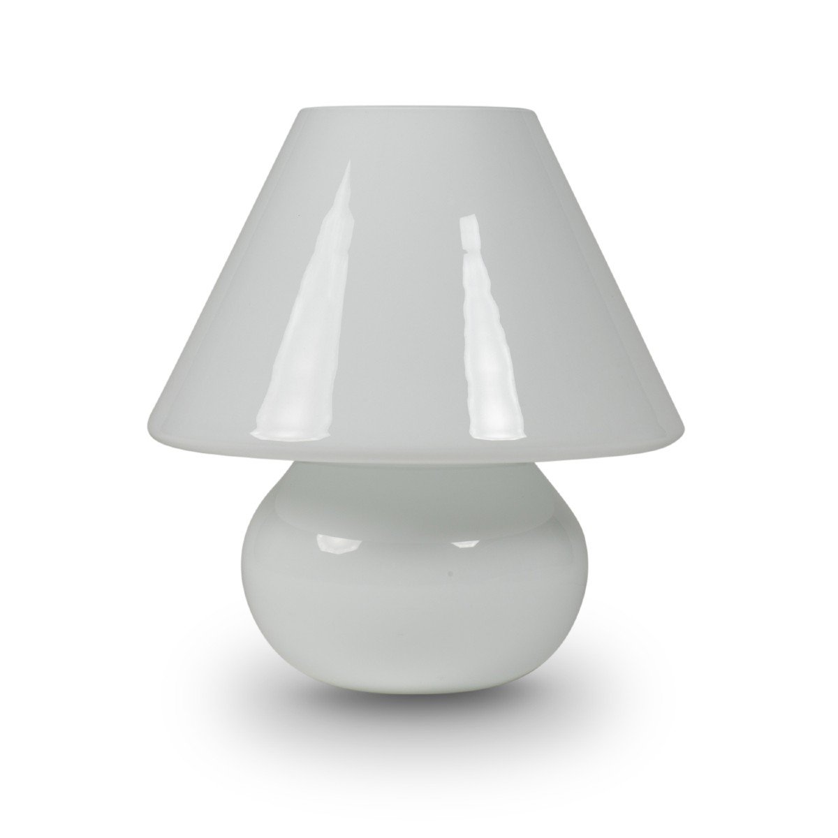 Paire De Lampes En Opaline Blanche, Années 1990, LS5788256B-photo-3