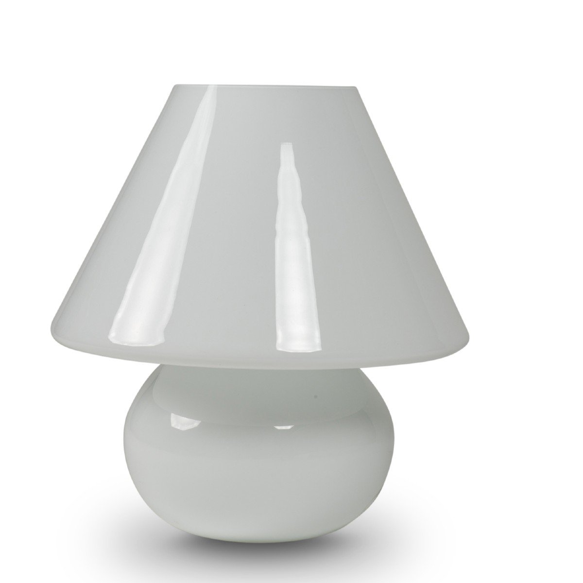 Paire De Lampes En Opaline Blanche, Années 1990, LS5788256B-photo-4