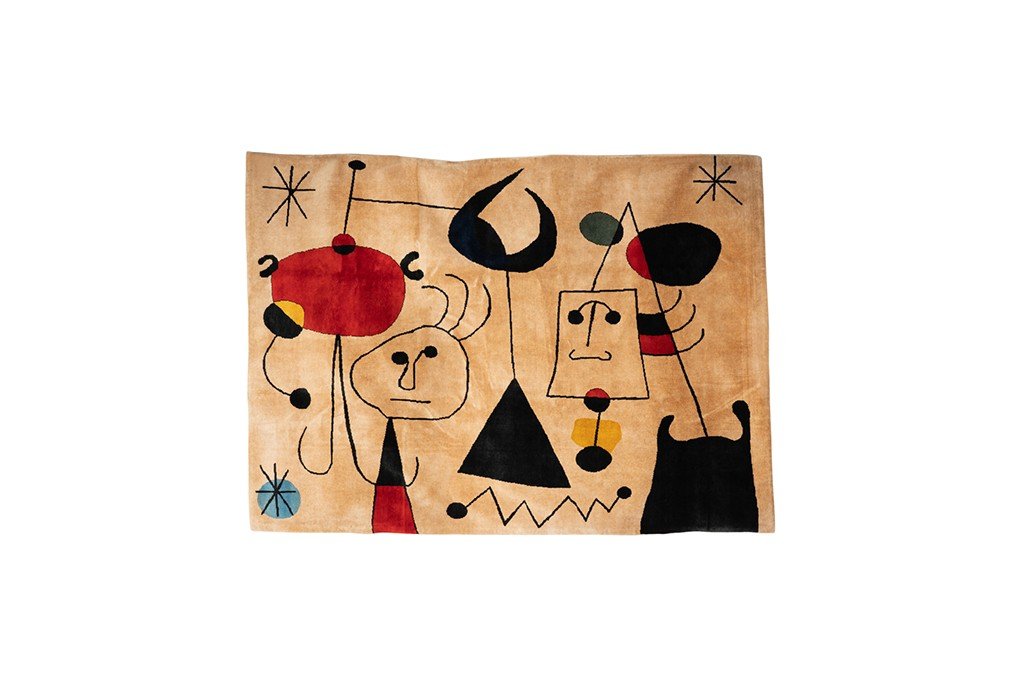 Carpet, Or Tapestry, Inspired By Joan Miro. Contemporary Work.-photo-2