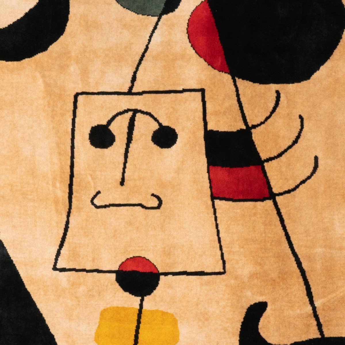 Carpet, Or Tapestry, Inspired By Joan Miro. Contemporary Work.-photo-4