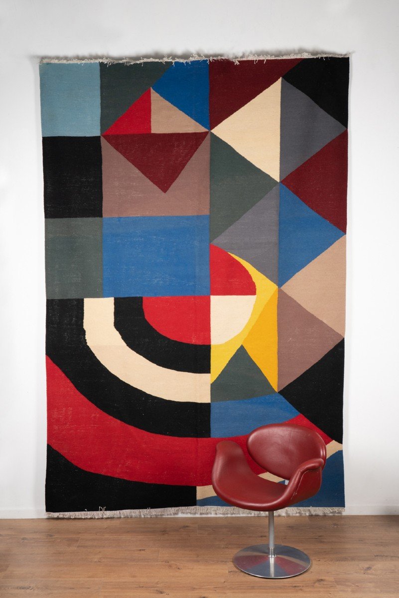 Tapis, Ou Tapisserie, Inspiré Par Delaunay. Travail Contemporain