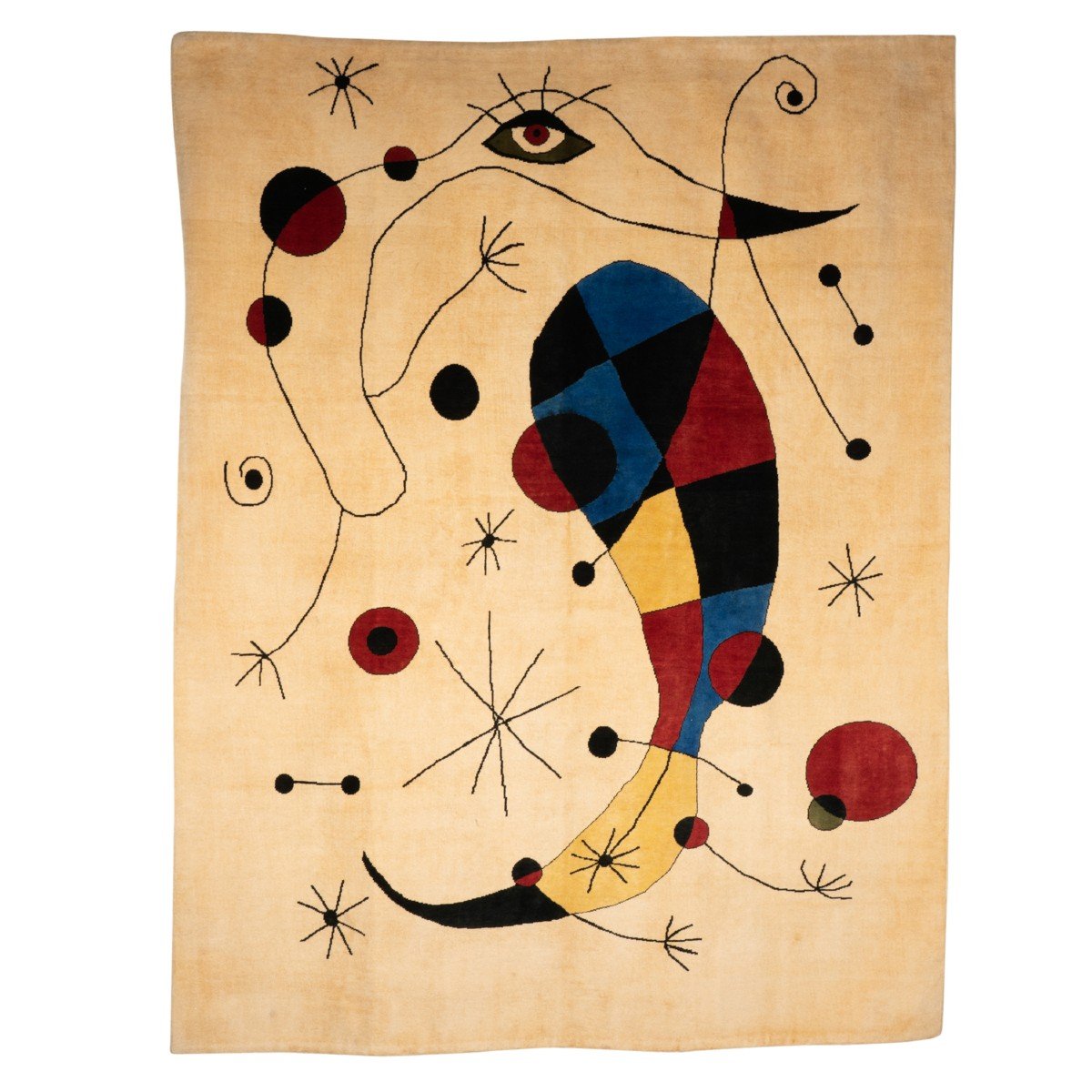 Carpet, Or Tapestry, Inspired By Joan Miro. Contemporary Work-photo-2