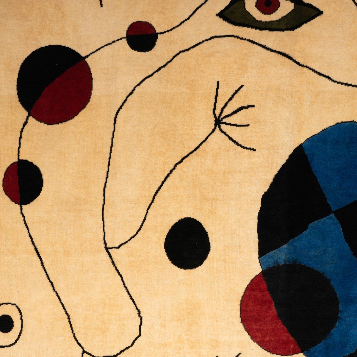 Carpet, Or Tapestry, Inspired By Joan Miro. Contemporary Work-photo-1